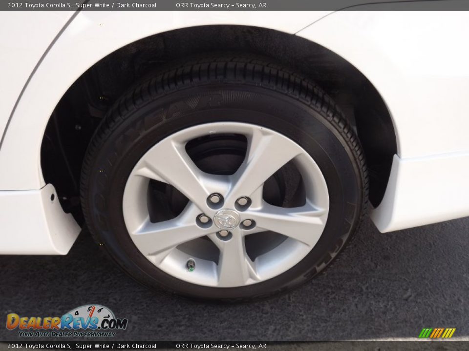 2012 Toyota Corolla S Super White / Dark Charcoal Photo #17