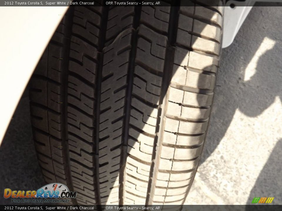 2012 Toyota Corolla S Super White / Dark Charcoal Photo #18
