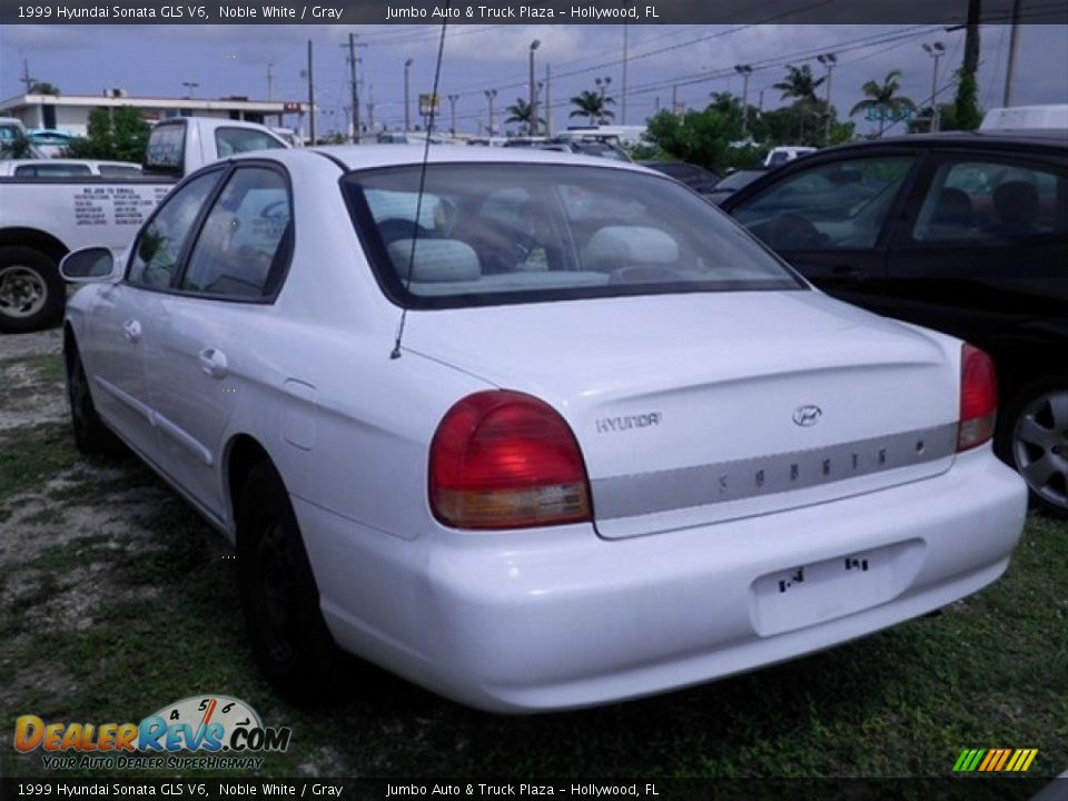 Noble White 1999 Hyundai Sonata GLS V6 Photo #5