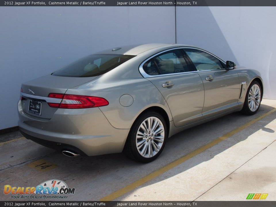 2012 Jaguar XF Portfolio Cashmere Metallic / Barley/Truffle Photo #3