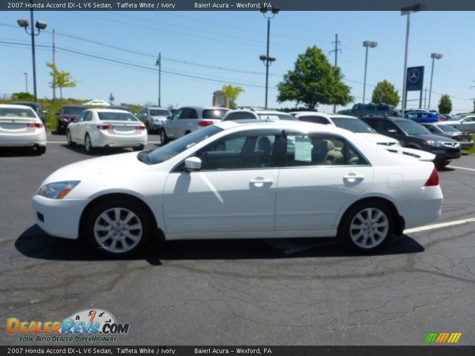 2007 Honda Accord EX-L V6 Sedan Taffeta White / Ivory Photo #4