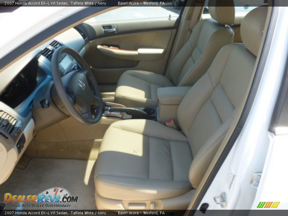 2007 Honda Accord EX-L V6 Sedan Taffeta White / Ivory Photo #15