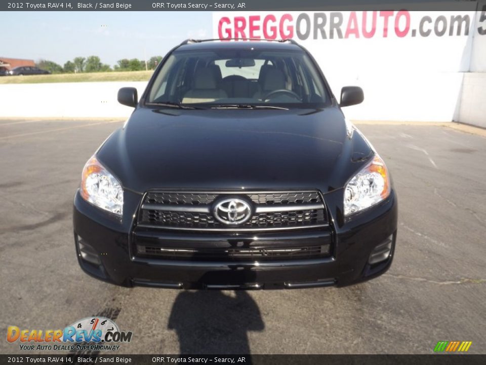 2012 Toyota RAV4 I4 Black / Sand Beige Photo #2