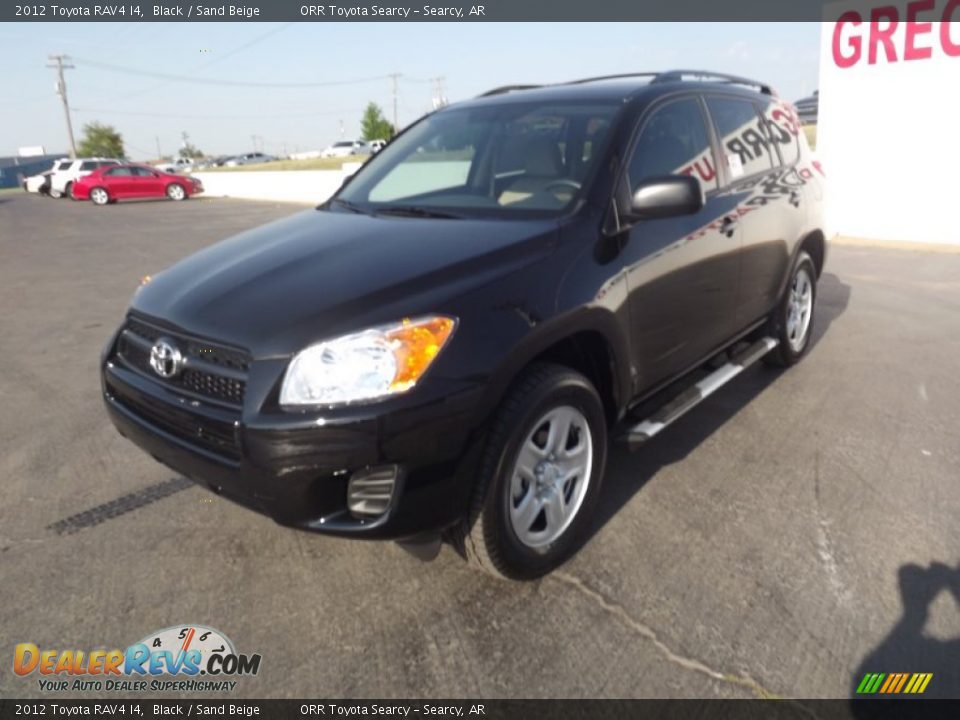 2012 Toyota RAV4 I4 Black / Sand Beige Photo #3