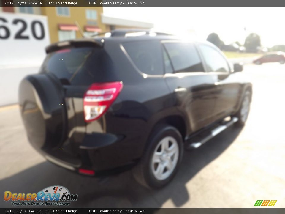 2012 Toyota RAV4 I4 Black / Sand Beige Photo #7