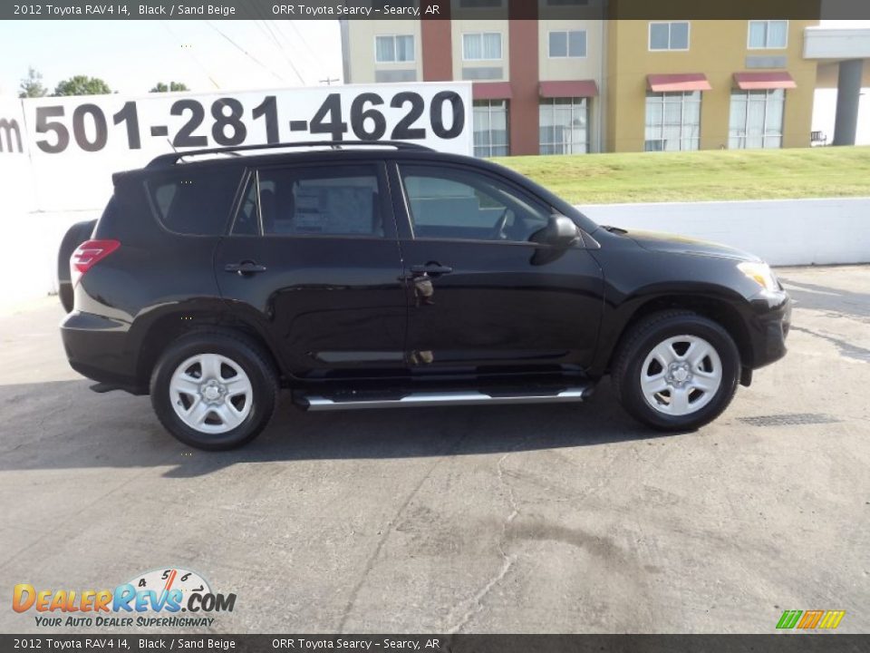 2012 Toyota RAV4 I4 Black / Sand Beige Photo #8