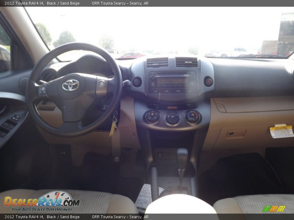 2012 Toyota RAV4 I4 Black / Sand Beige Photo #10