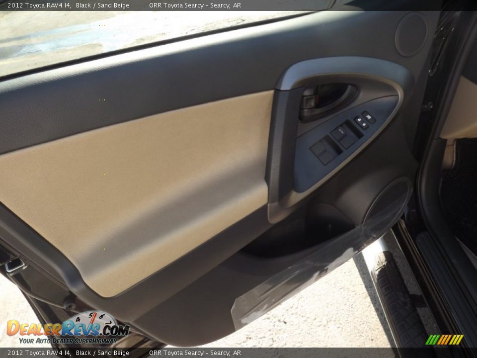 2012 Toyota RAV4 I4 Black / Sand Beige Photo #12