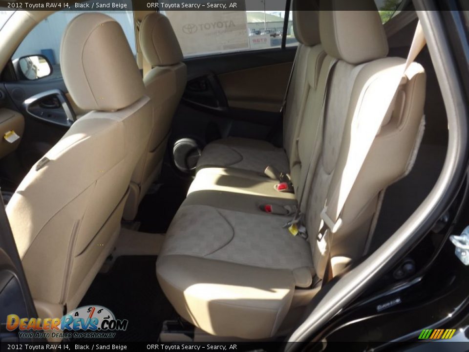 2012 Toyota RAV4 I4 Black / Sand Beige Photo #14