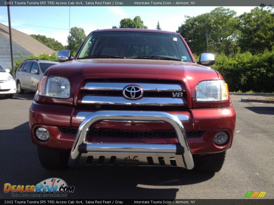 2003 Toyota Tundra SR5 TRD Access Cab 4x4 Salsa Red Pearl / Gray Photo #2