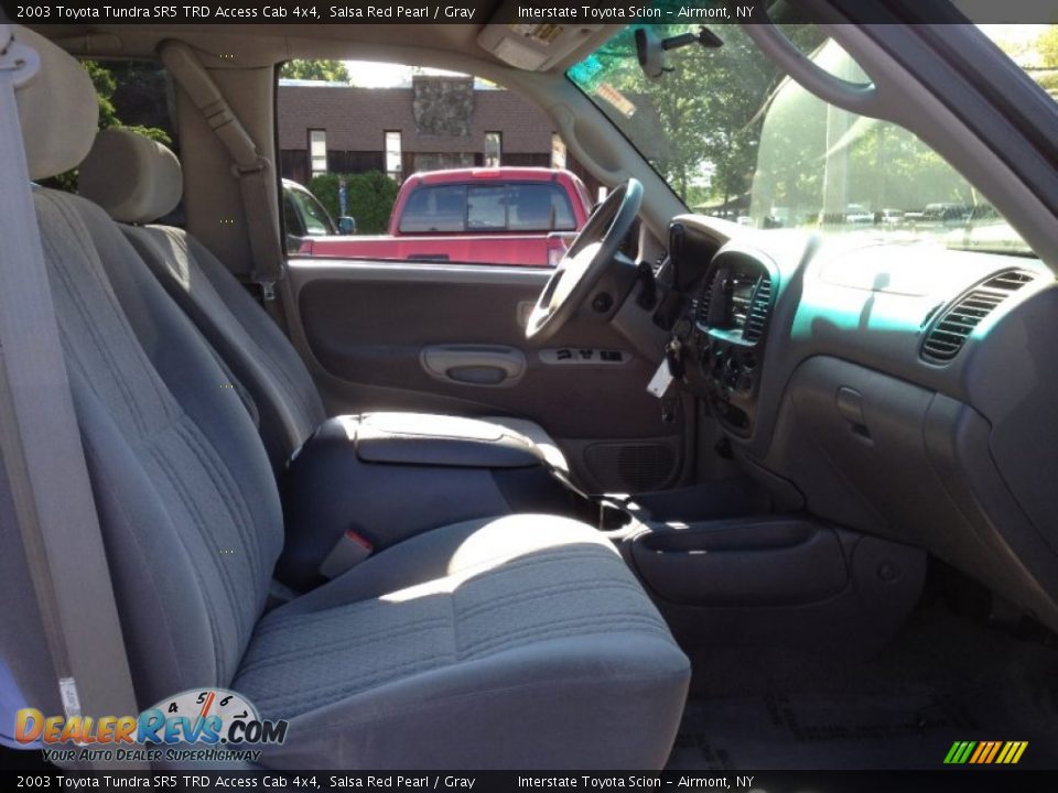 2003 Toyota Tundra SR5 TRD Access Cab 4x4 Salsa Red Pearl / Gray Photo #15