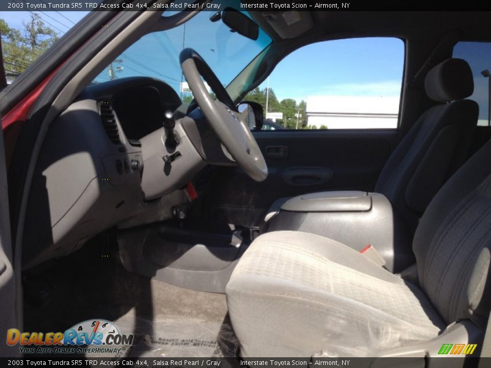 2003 Toyota Tundra SR5 TRD Access Cab 4x4 Salsa Red Pearl / Gray Photo #18