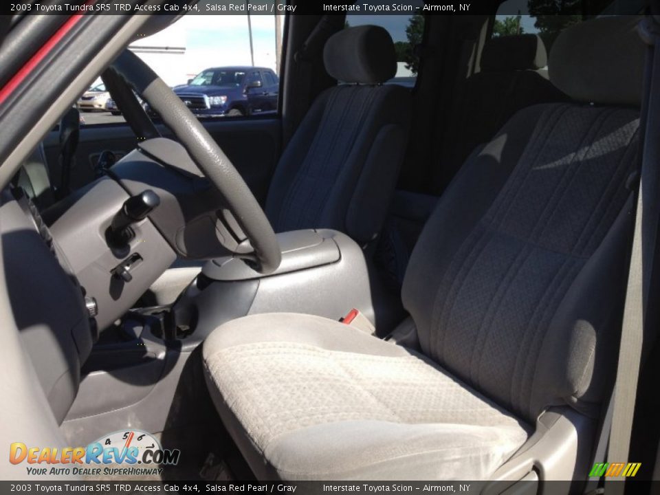 2003 Toyota Tundra SR5 TRD Access Cab 4x4 Salsa Red Pearl / Gray Photo #21