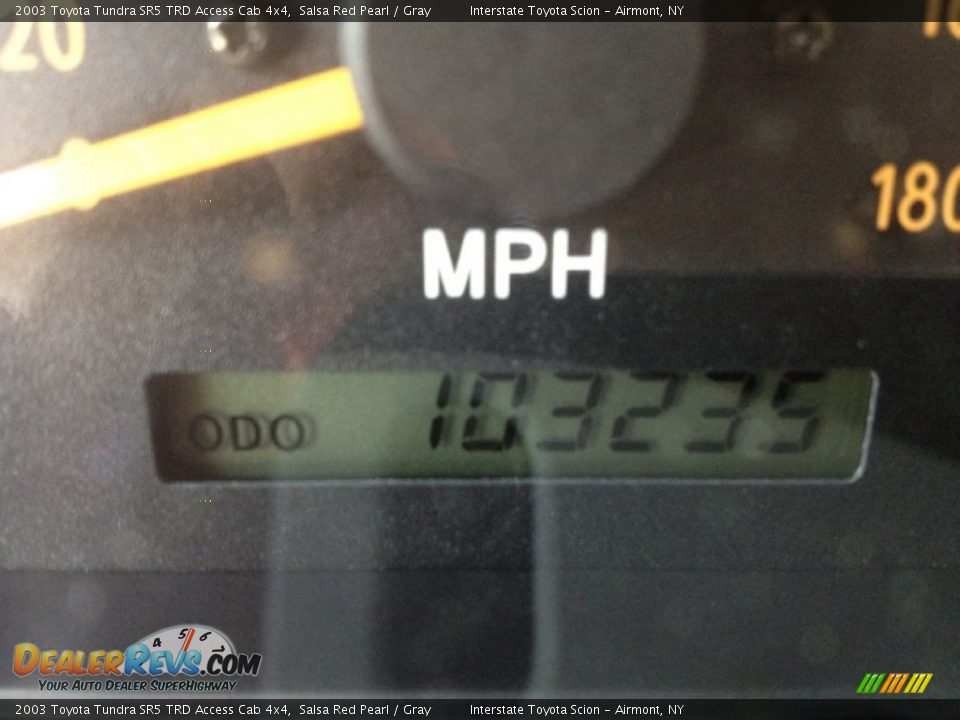 2003 Toyota Tundra SR5 TRD Access Cab 4x4 Salsa Red Pearl / Gray Photo #25