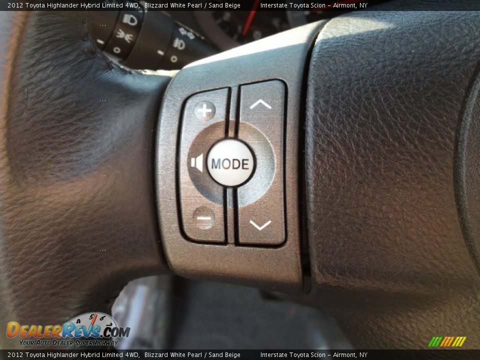 2012 Toyota Highlander Hybrid Limited 4WD Blizzard White Pearl / Sand Beige Photo #27