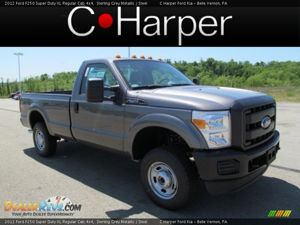 2012 Ford F250 Super Duty XL Regular Cab 4x4 Sterling Grey Metallic / Steel Photo #1