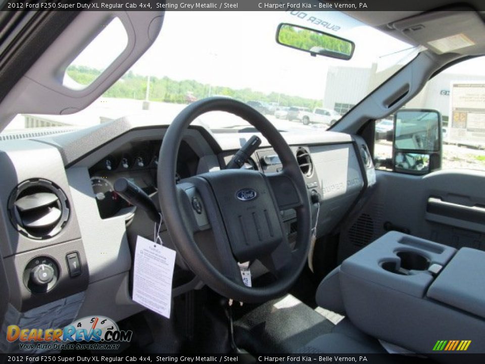 2012 Ford F250 Super Duty XL Regular Cab 4x4 Sterling Grey Metallic / Steel Photo #13