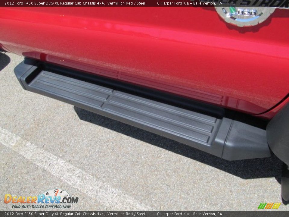 2012 Ford F450 Super Duty XL Regular Cab Chassis 4x4 Vermillion Red / Steel Photo #5