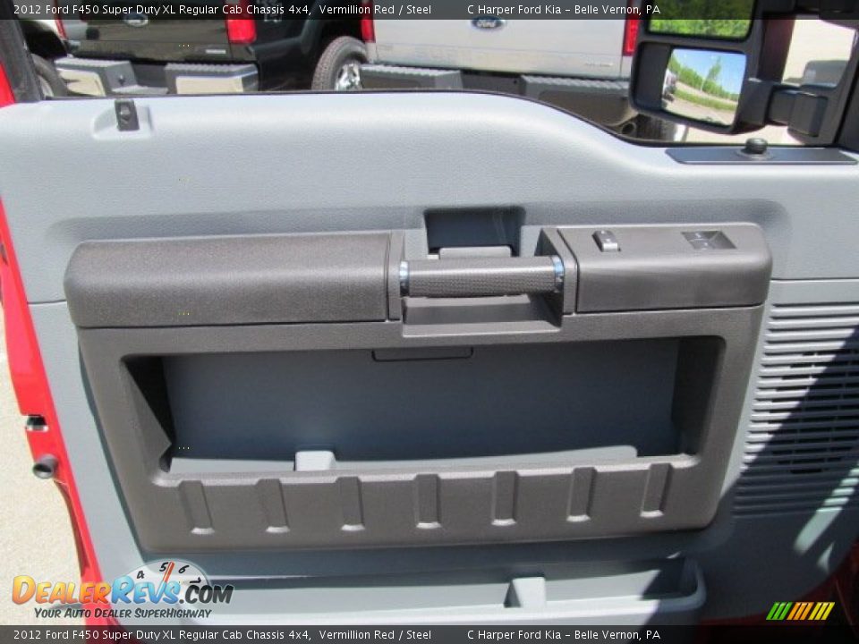 2012 Ford F450 Super Duty XL Regular Cab Chassis 4x4 Vermillion Red / Steel Photo #17
