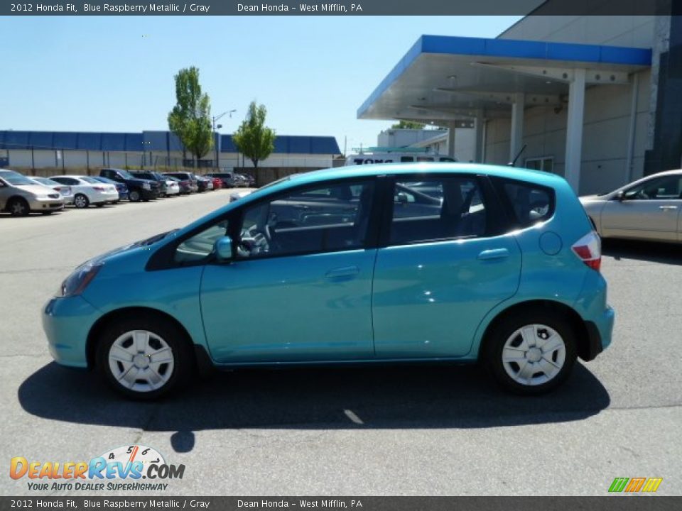 2012 Honda Fit Blue Raspberry Metallic / Gray Photo #2
