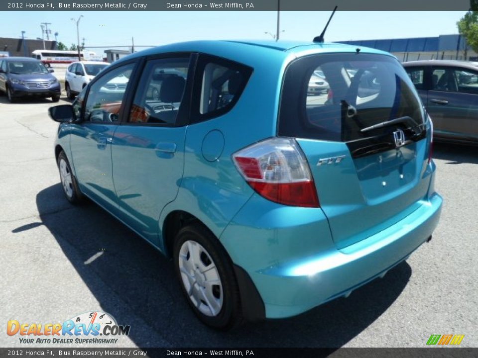 2012 Honda Fit Blue Raspberry Metallic / Gray Photo #3