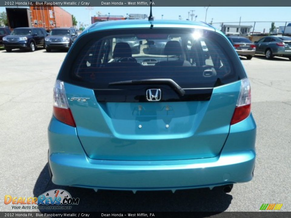 2012 Honda Fit Blue Raspberry Metallic / Gray Photo #4