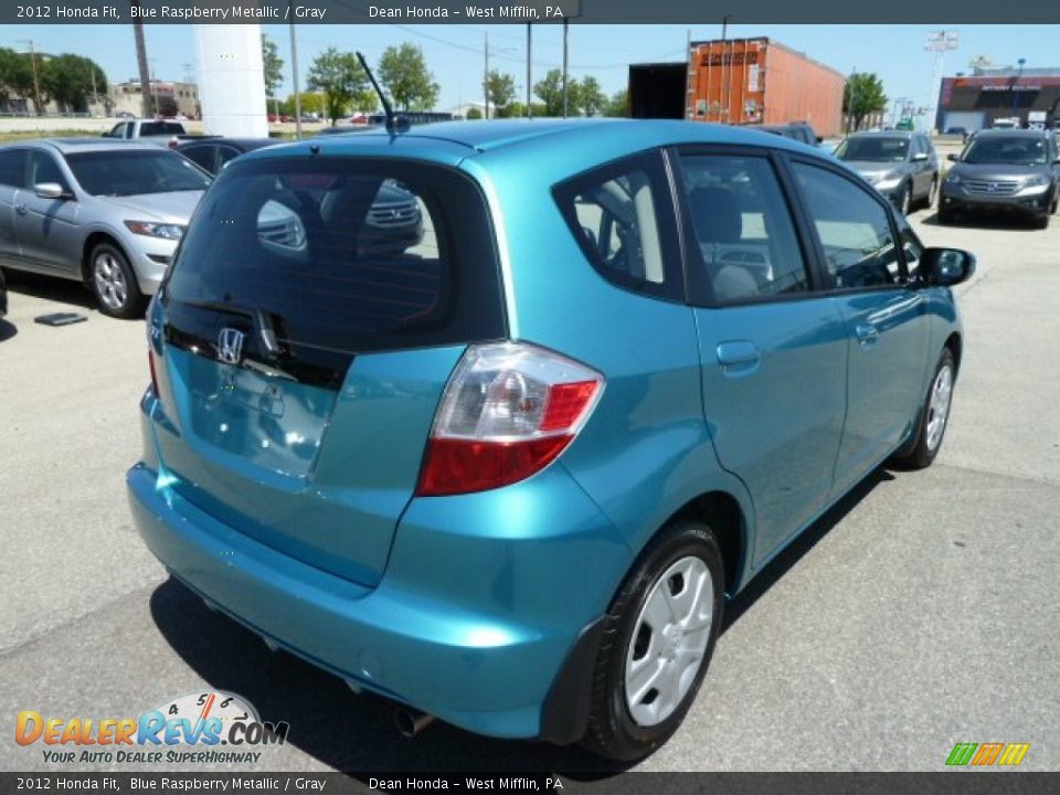 2012 Honda Fit Blue Raspberry Metallic / Gray Photo #5