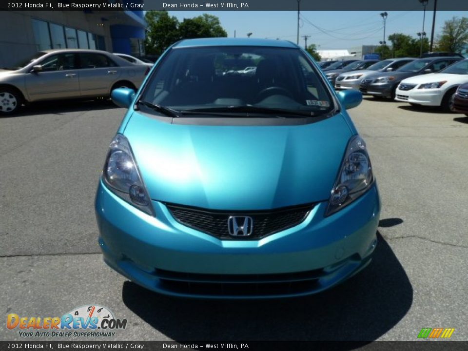 2012 Honda Fit Blue Raspberry Metallic / Gray Photo #8