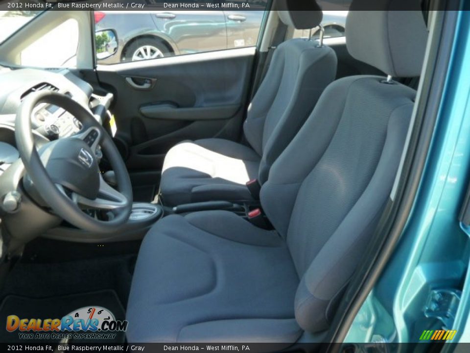 2012 Honda Fit Blue Raspberry Metallic / Gray Photo #10