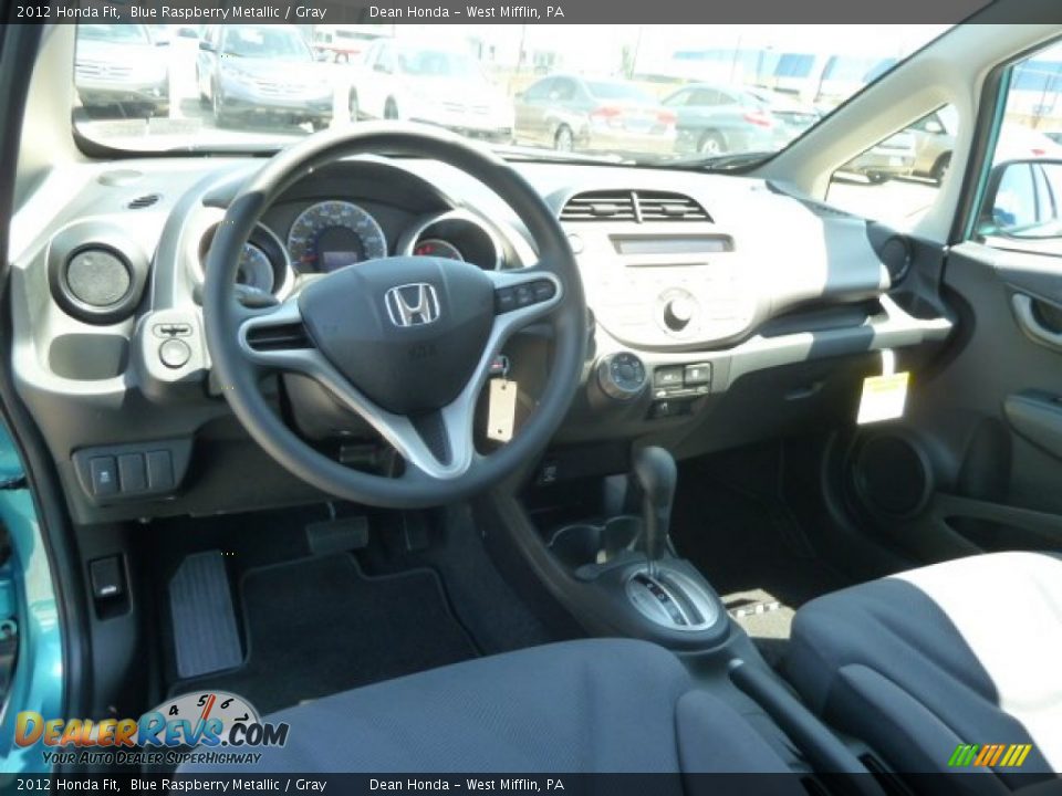 2012 Honda Fit Blue Raspberry Metallic / Gray Photo #12