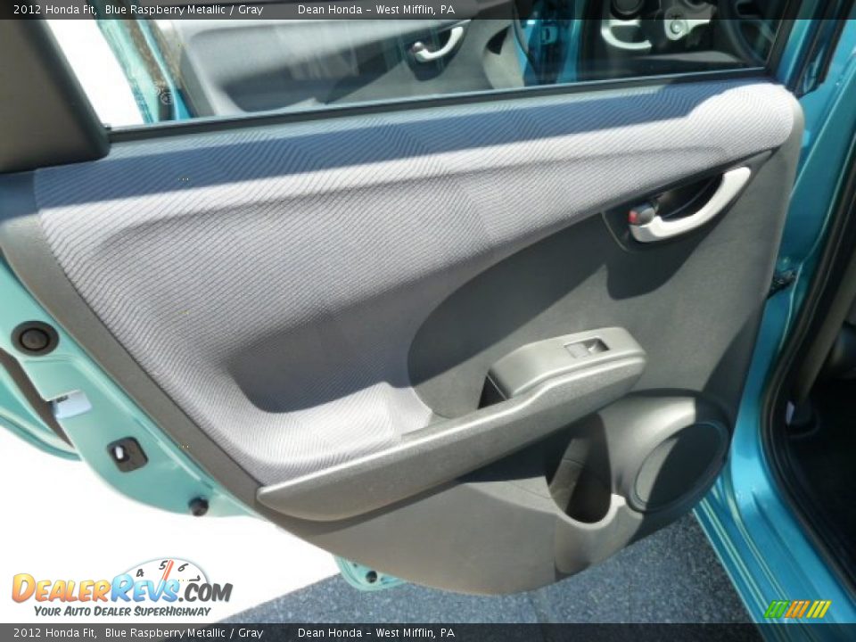 2012 Honda Fit Blue Raspberry Metallic / Gray Photo #13