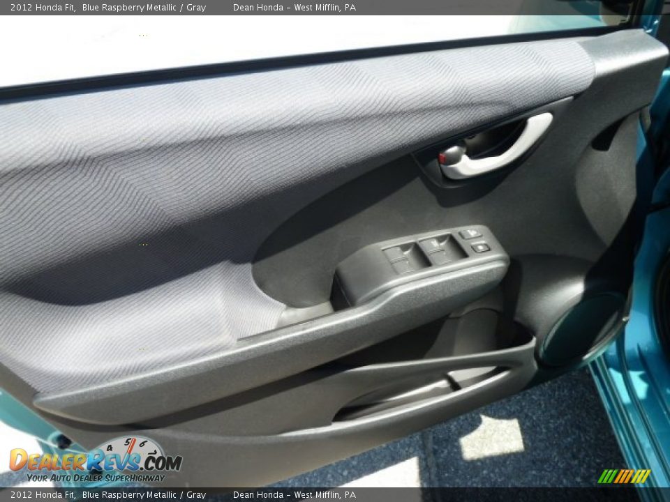 2012 Honda Fit Blue Raspberry Metallic / Gray Photo #14