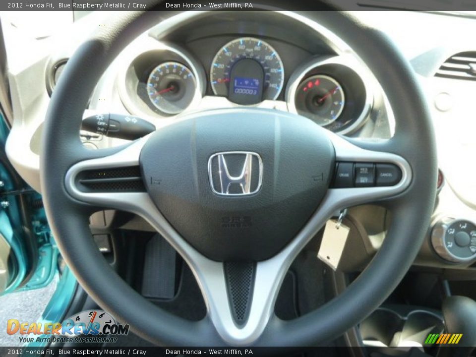 2012 Honda Fit  Steering Wheel Photo #17