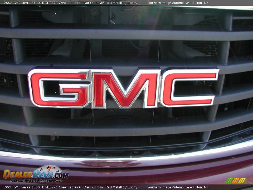 2008 GMC Sierra 2500HD SLE Z71 Crew Cab 4x4 Dark Crimson Red Metallic / Ebony Photo #26