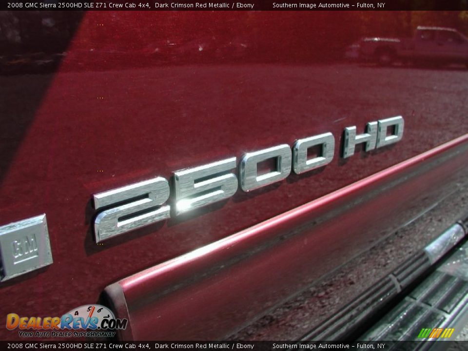 2008 GMC Sierra 2500HD SLE Z71 Crew Cab 4x4 Dark Crimson Red Metallic / Ebony Photo #30