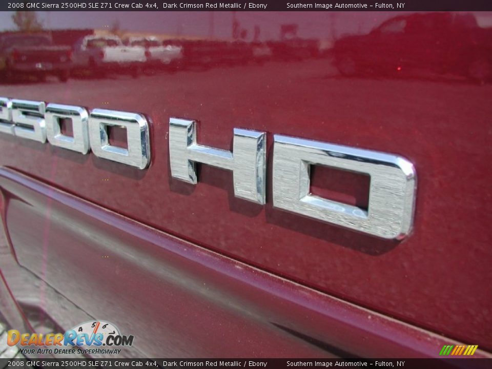 2008 GMC Sierra 2500HD SLE Z71 Crew Cab 4x4 Dark Crimson Red Metallic / Ebony Photo #35