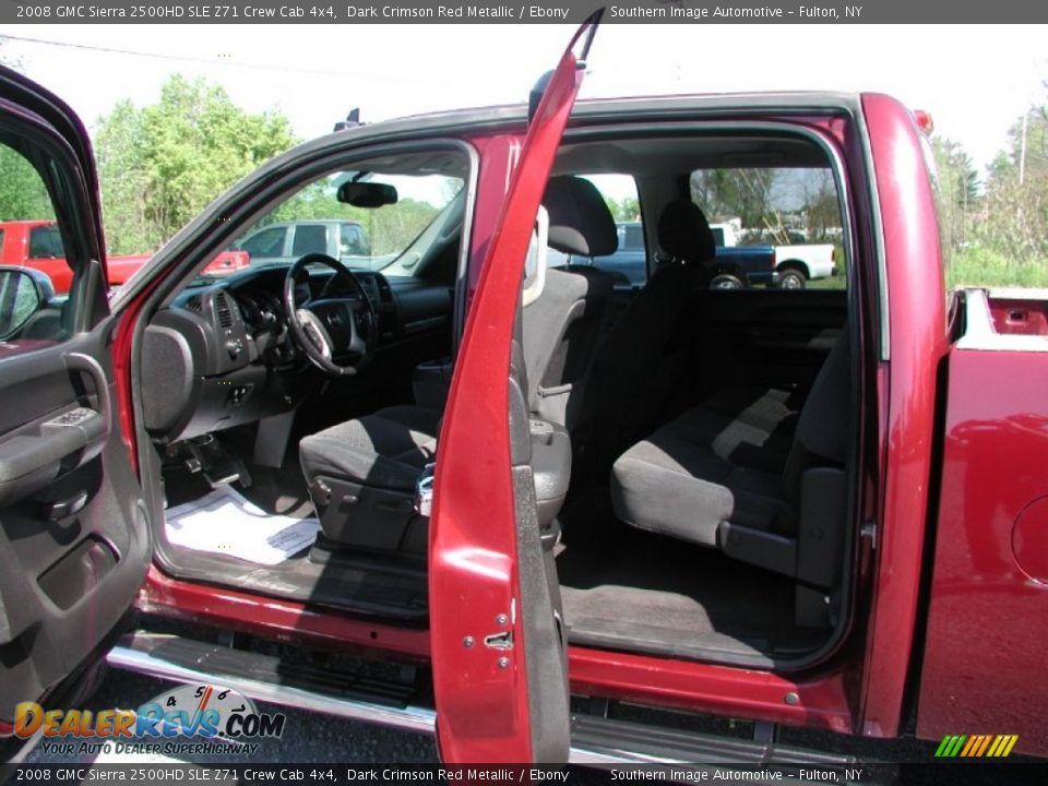 2008 GMC Sierra 2500HD SLE Z71 Crew Cab 4x4 Dark Crimson Red Metallic / Ebony Photo #36