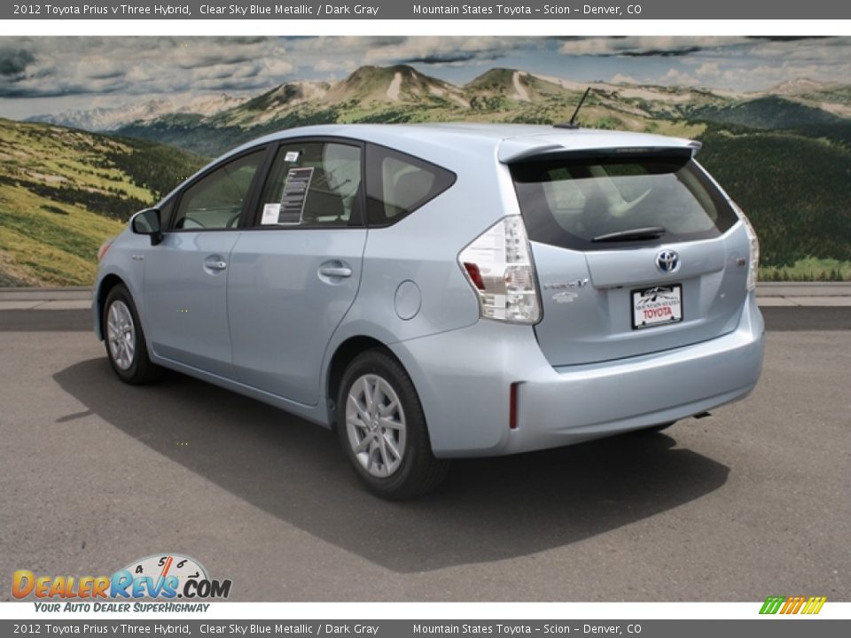 toyota prius v sky blue #3