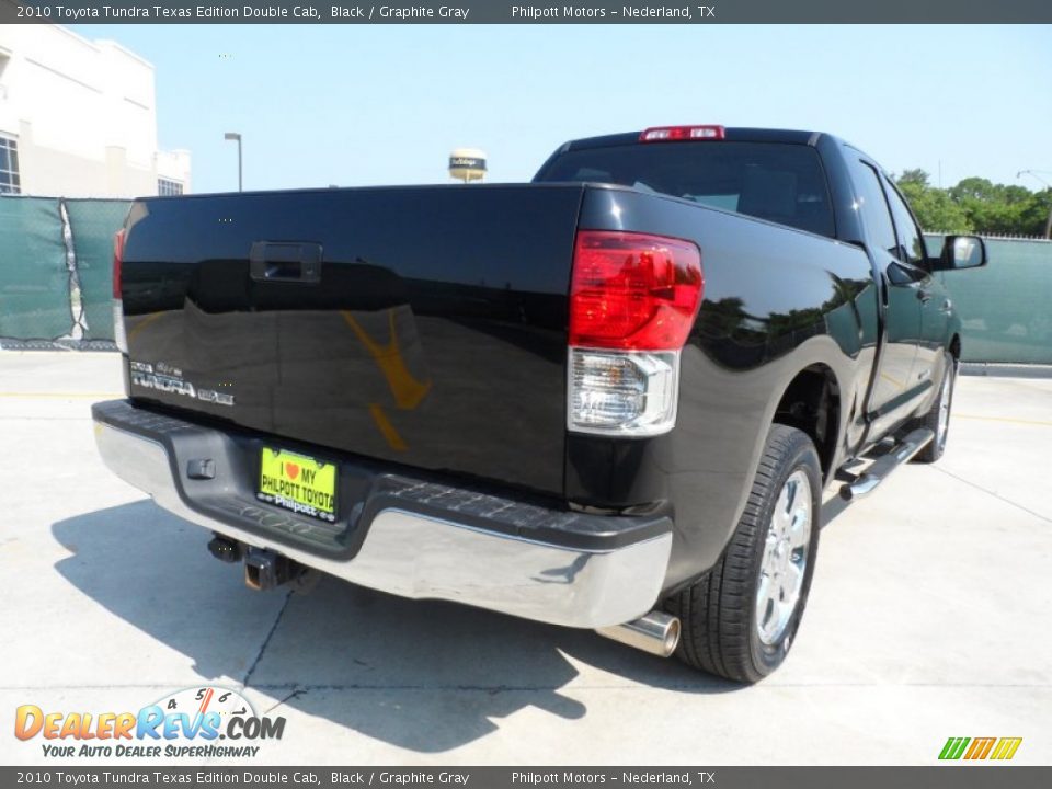 2010 Toyota Tundra Texas Edition Double Cab Black / Graphite Gray Photo #3