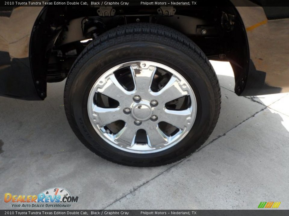 2010 Toyota Tundra Texas Edition Double Cab Black / Graphite Gray Photo #13