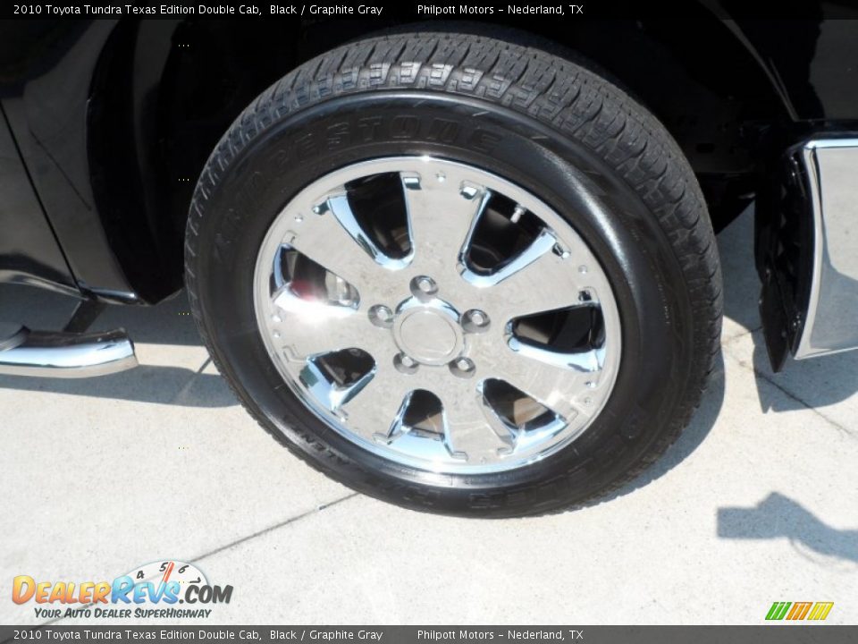 2010 Toyota Tundra Texas Edition Double Cab Black / Graphite Gray Photo #15