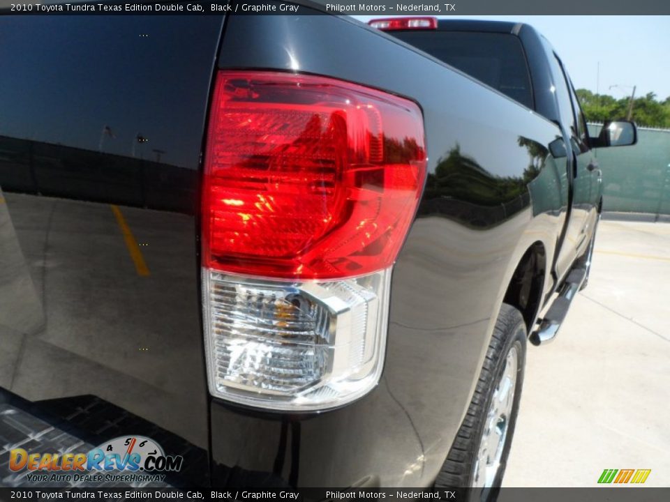 2010 Toyota Tundra Texas Edition Double Cab Black / Graphite Gray Photo #20