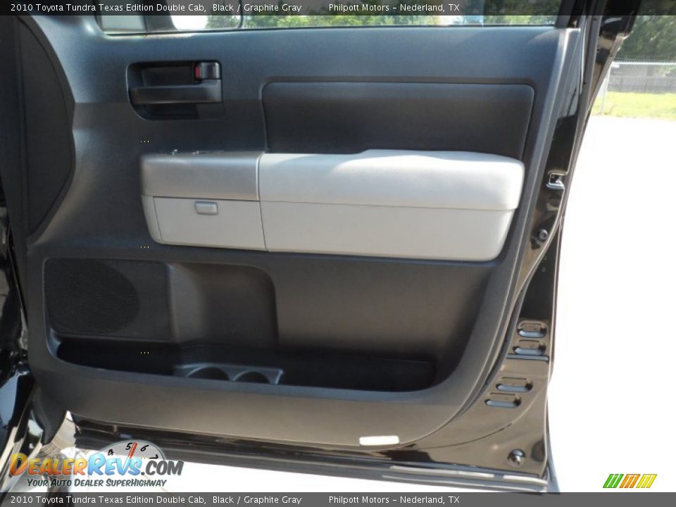 2010 Toyota Tundra Texas Edition Double Cab Black / Graphite Gray Photo #25