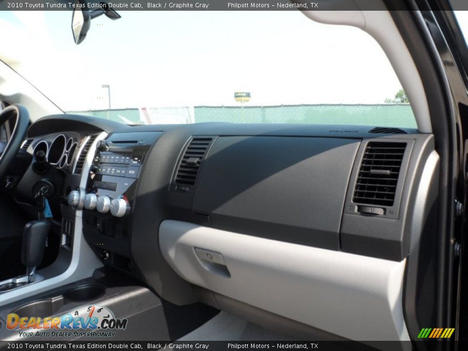 2010 Toyota Tundra Texas Edition Double Cab Black / Graphite Gray Photo #26