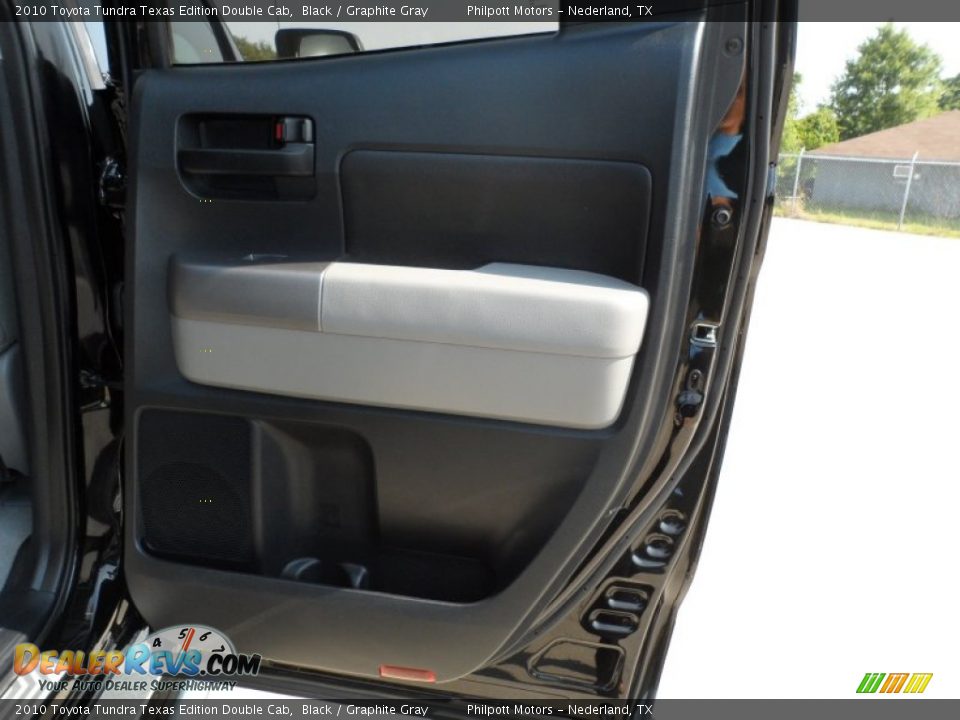 2010 Toyota Tundra Texas Edition Double Cab Black / Graphite Gray Photo #28