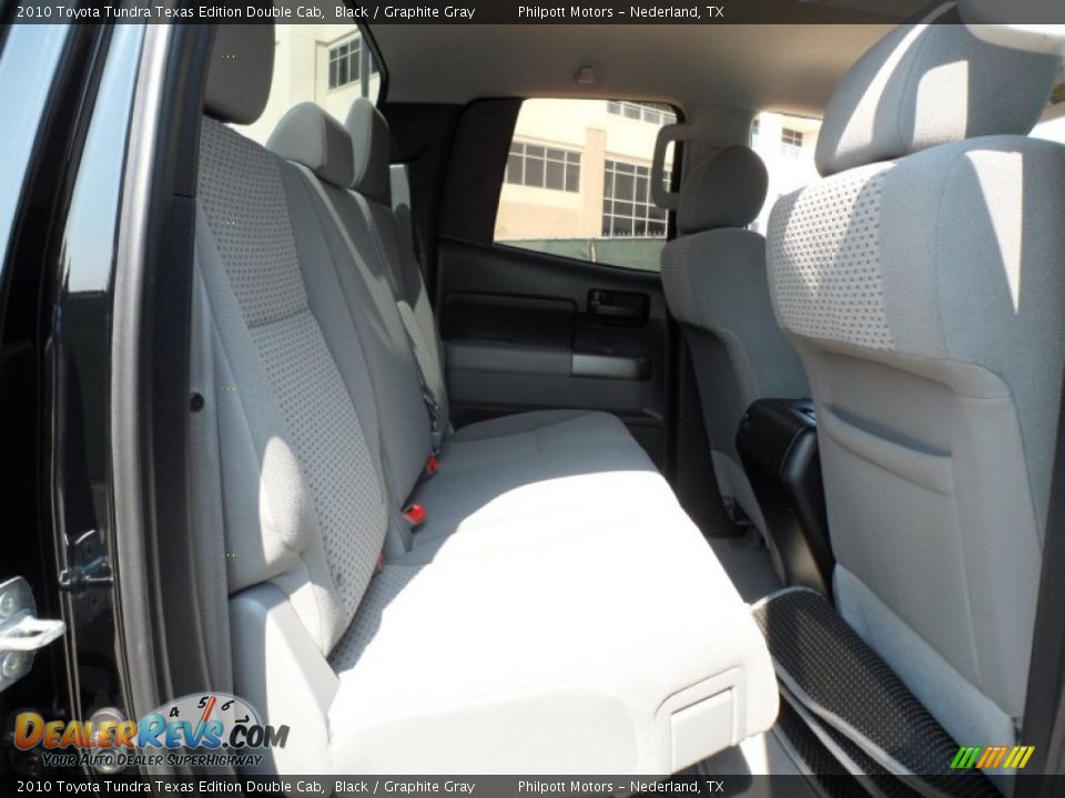 2010 Toyota Tundra Texas Edition Double Cab Black / Graphite Gray Photo #29