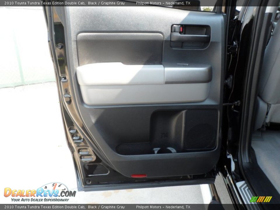 2010 Toyota Tundra Texas Edition Double Cab Black / Graphite Gray Photo #31