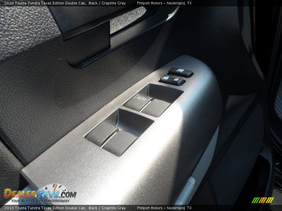 2010 Toyota Tundra Texas Edition Double Cab Black / Graphite Gray Photo #34