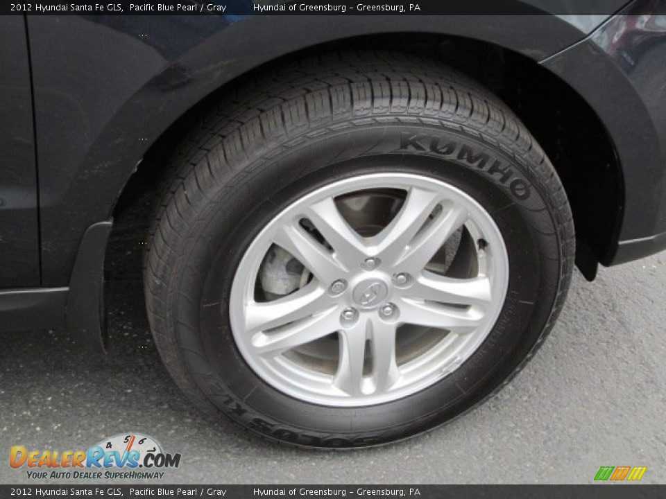 2012 Hyundai Santa Fe GLS Pacific Blue Pearl / Gray Photo #3