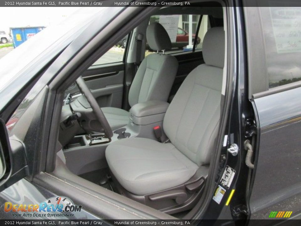 2012 Hyundai Santa Fe GLS Pacific Blue Pearl / Gray Photo #12